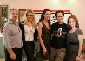 Ross Stoner (Associate Director), Jennifer Johns (Program/Artistic Director), Laura Benanti, Seth Rudetsky, and Michelle Lehrman (Admissions Director) @ BroadwayWorld Ross Stoner (Associate Director), Jennifer Johns (Program/Artistic Director), Laura B Photo