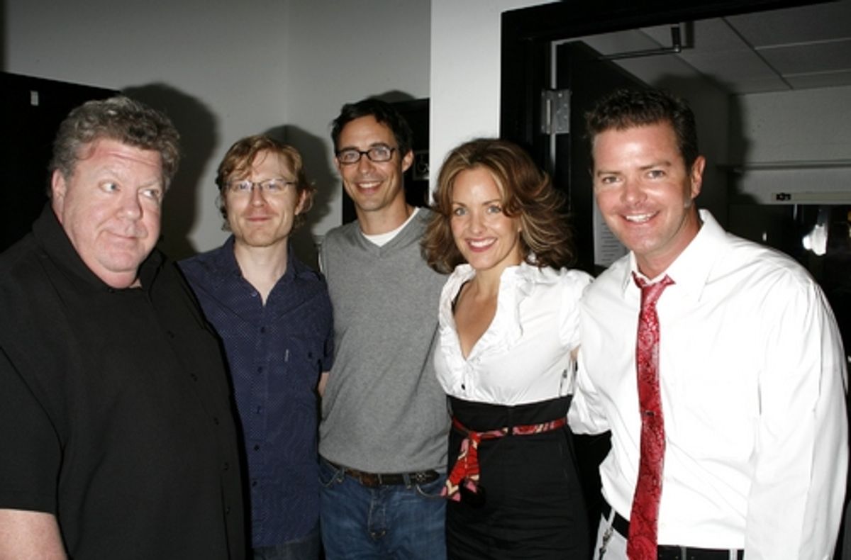 George Wendt, Anthony Rapp, Tom Cavenaugh, Alice Ripley, and Clarke Thorell at 