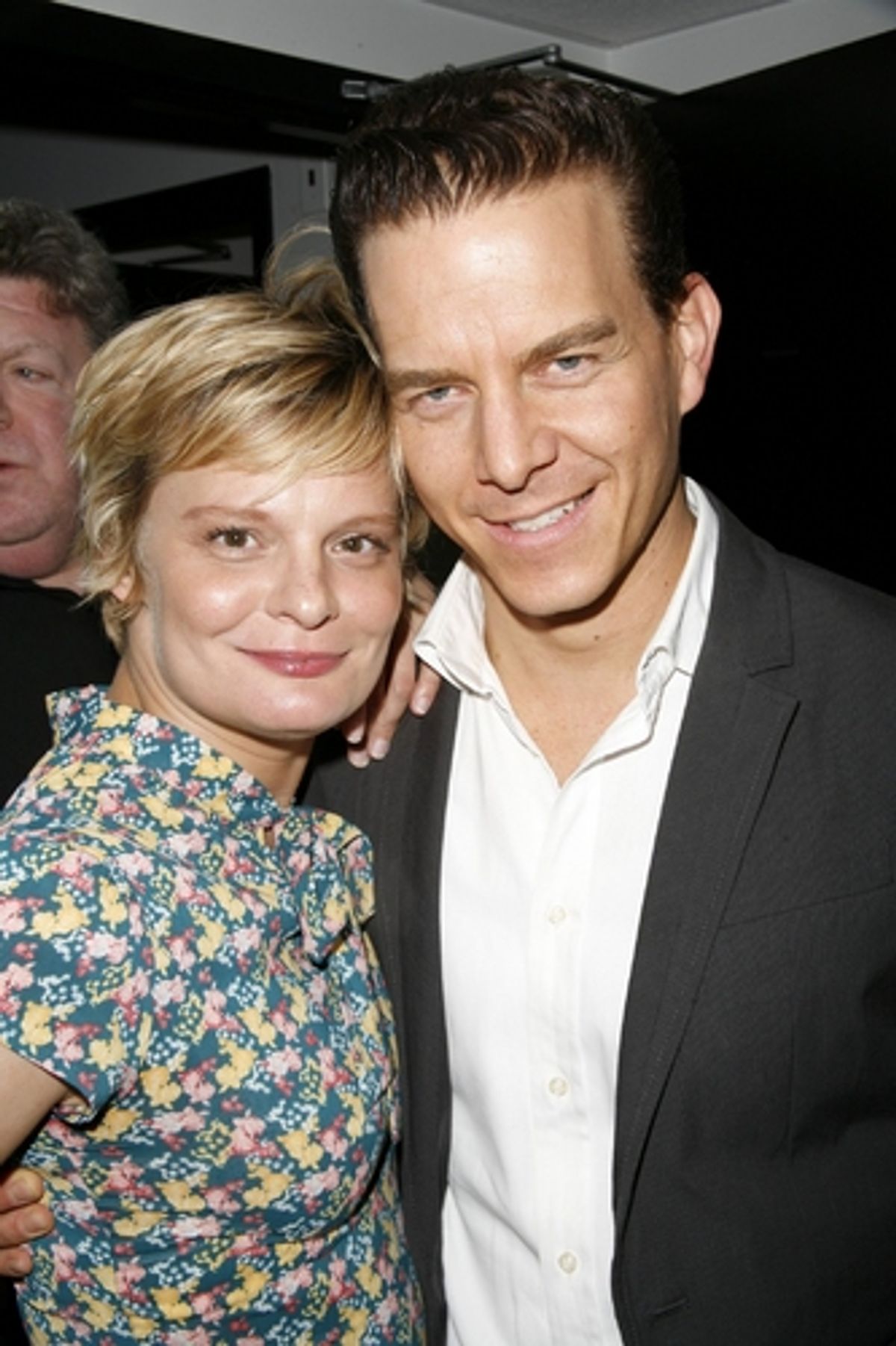 Martha Plimpton and Christian Hoff at Backstage at Variations on Shakespeare