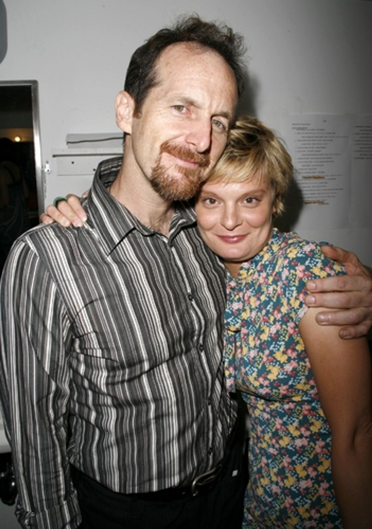 Denis O'Hare and Martha Plimpton at Backstage at Variations on Shakespeare