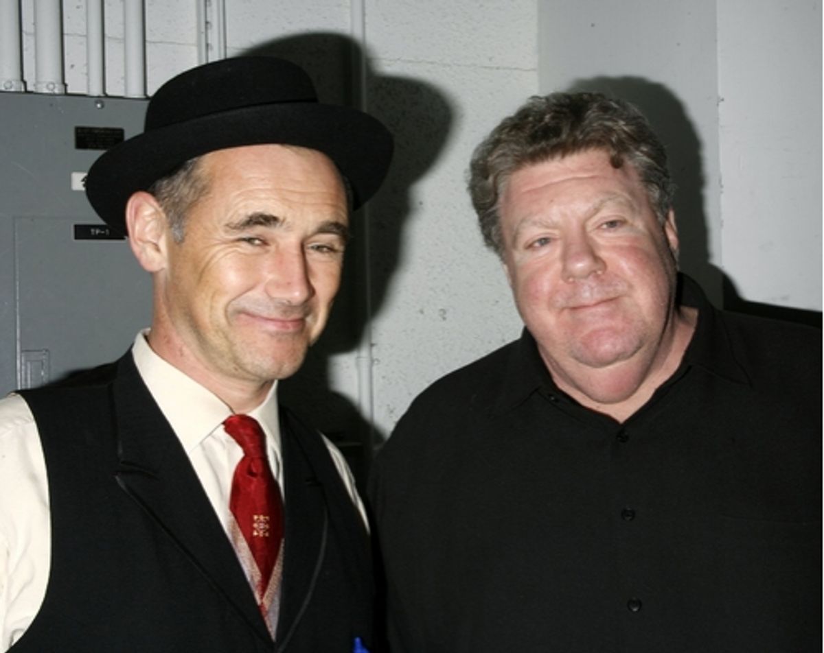 Mark Rylance and George Wendt at Backstage at Variations on Shakespeare