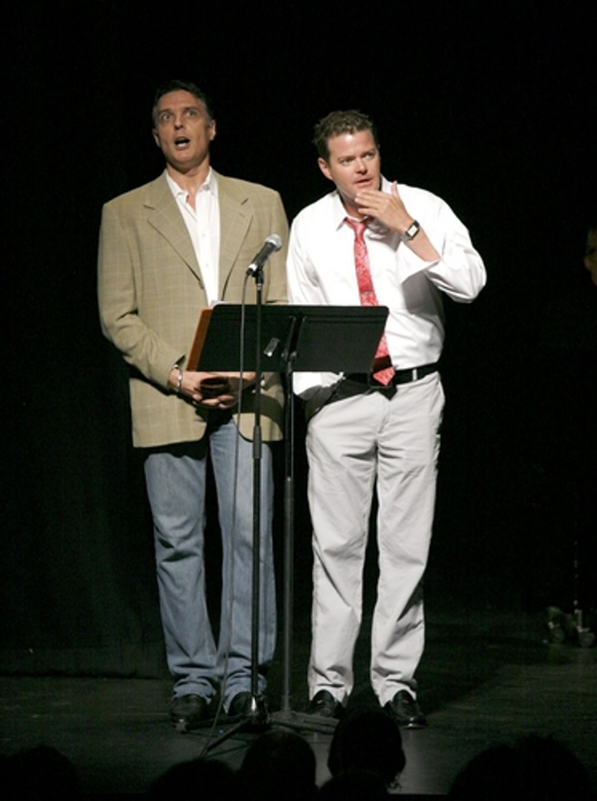 Robert Cuccioli and Clarke Thorell at Variations on  Shakespeare Performance