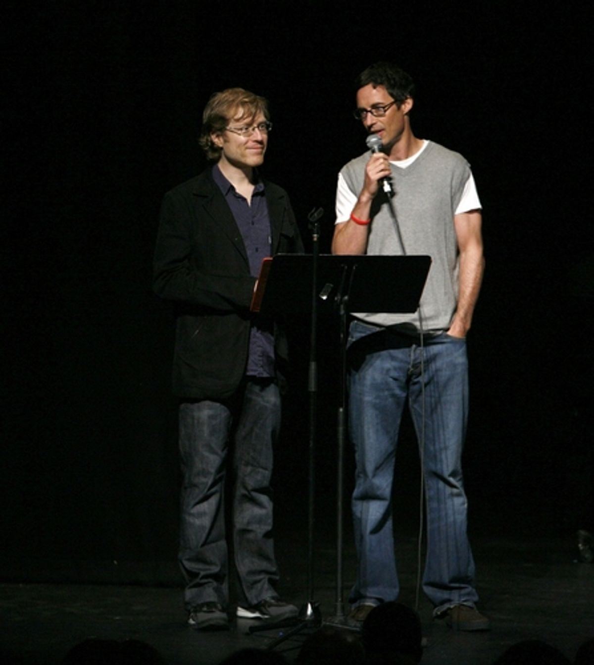 Anthony Rapp and Tom Cavenaugh at Variations on  Shakespeare Performance
