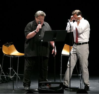 George Wendt and Clarke Thorell Photo