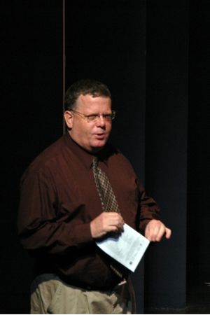 James Morgan (Producing Artistic Director of The York) thanks the cast and introduces the writers
@ BroadwayWorld James Morgan (Producing Artistic Director of The York) thanks the cast and introduces Photo