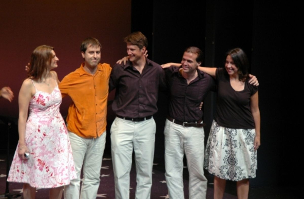 The Writers-Sara Wordsworth, Russell M. Kaplan, Greg Christopher, James-Allen Ford, Kristen Anderson-Lopez at 