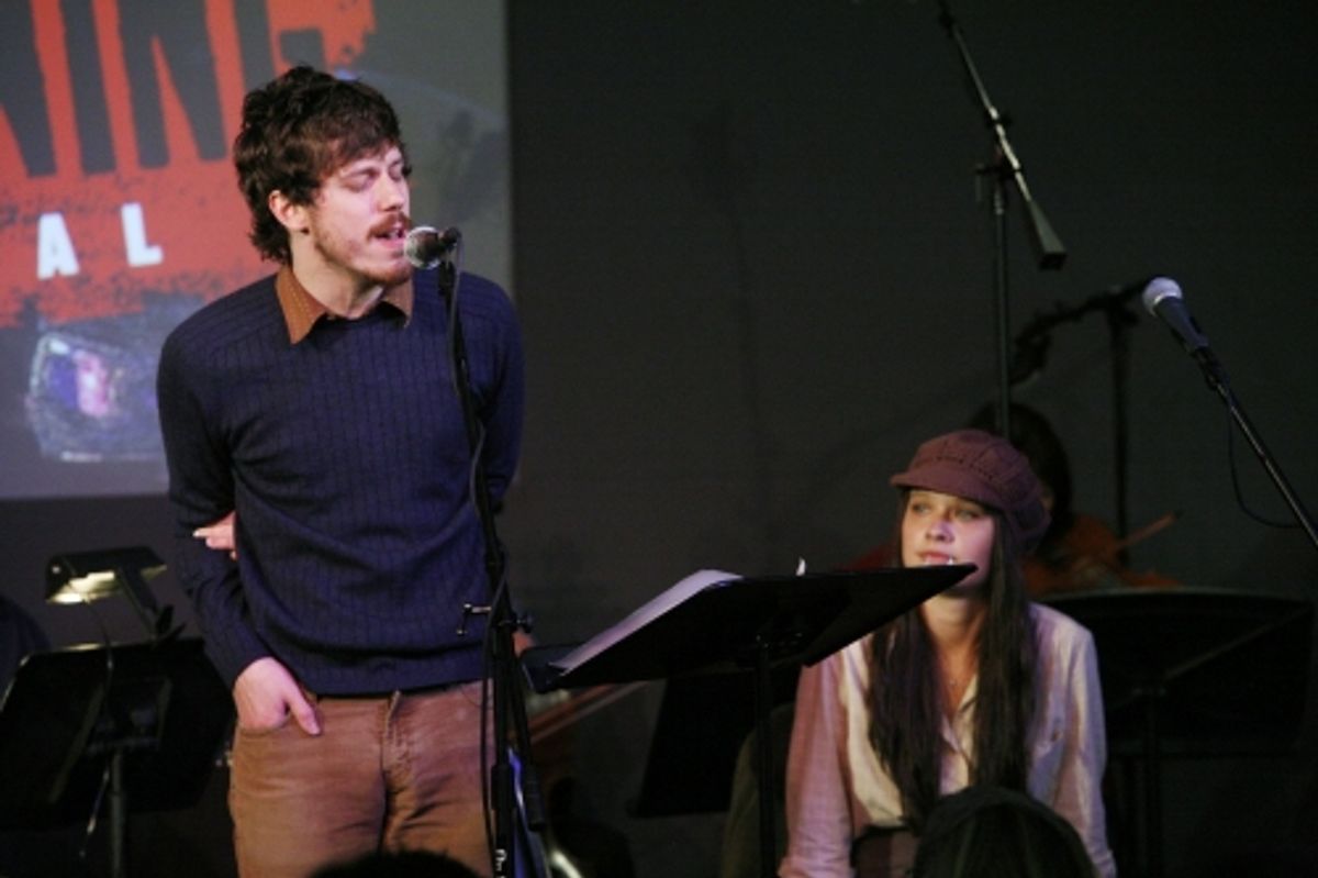 John Gallagher, Jr. and Lauren Pritchard 
 at 
