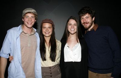 Hunter Parrish, Lauren Pritchard, Alexandra Socha and John Gallagher, Jr. Photo