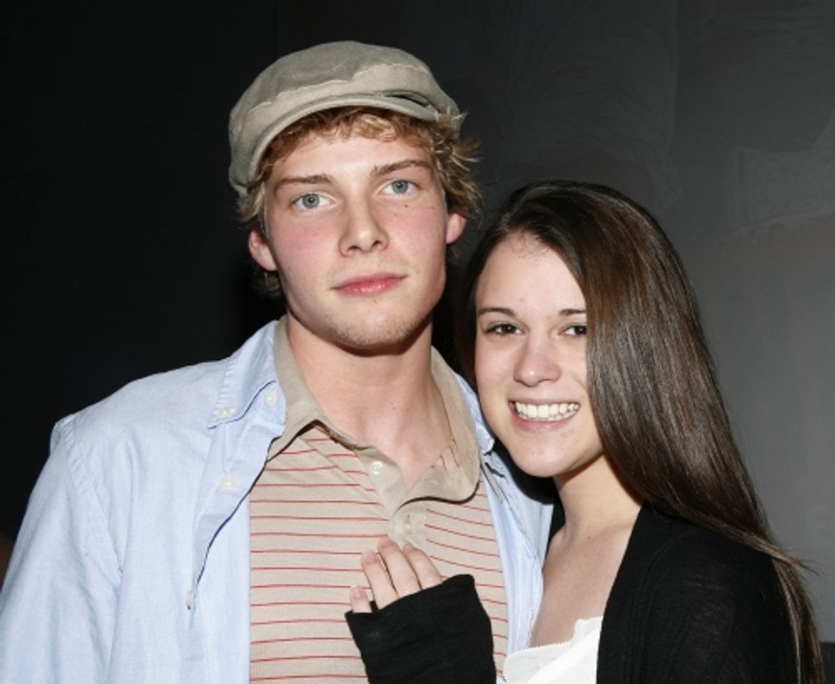Hunter Parrish and Alexandra Socha at 