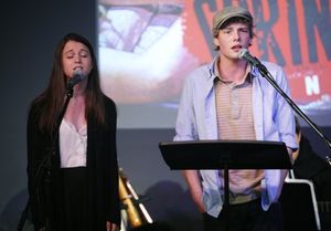 Alexandra Socha and Hunter Parrish @ BroadwayWorld Alexandra Socha and Hunter Parrish Photo