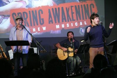 Hunter Parrish, Duncan Sheik and John Gallagher, Jr. Photo