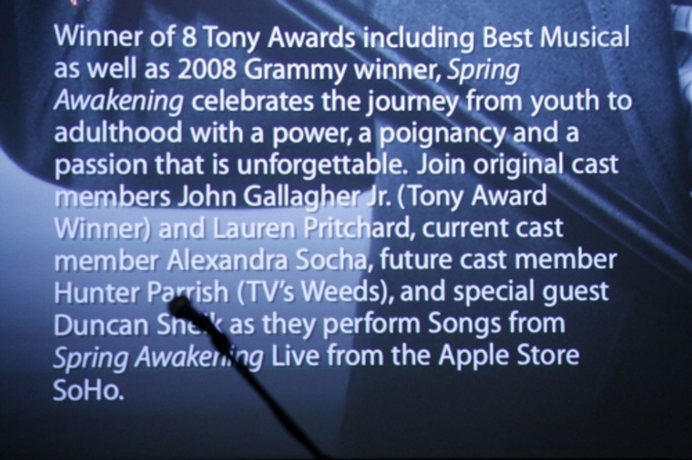 Photo Coverage: 'Spring Awakening' LIVE at the Apple Store  Image