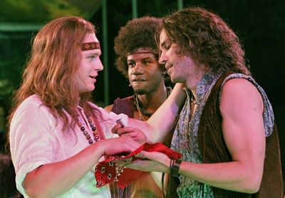 Jonathan Groff, Darius Nichols and Will Swenson Photo