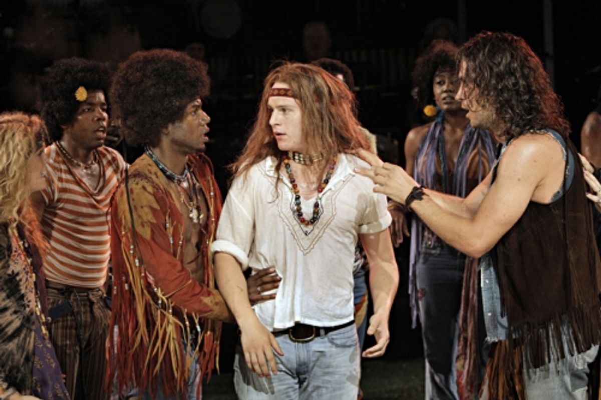 Darius Nichols, Jonathan Groff and Will Swenson at 