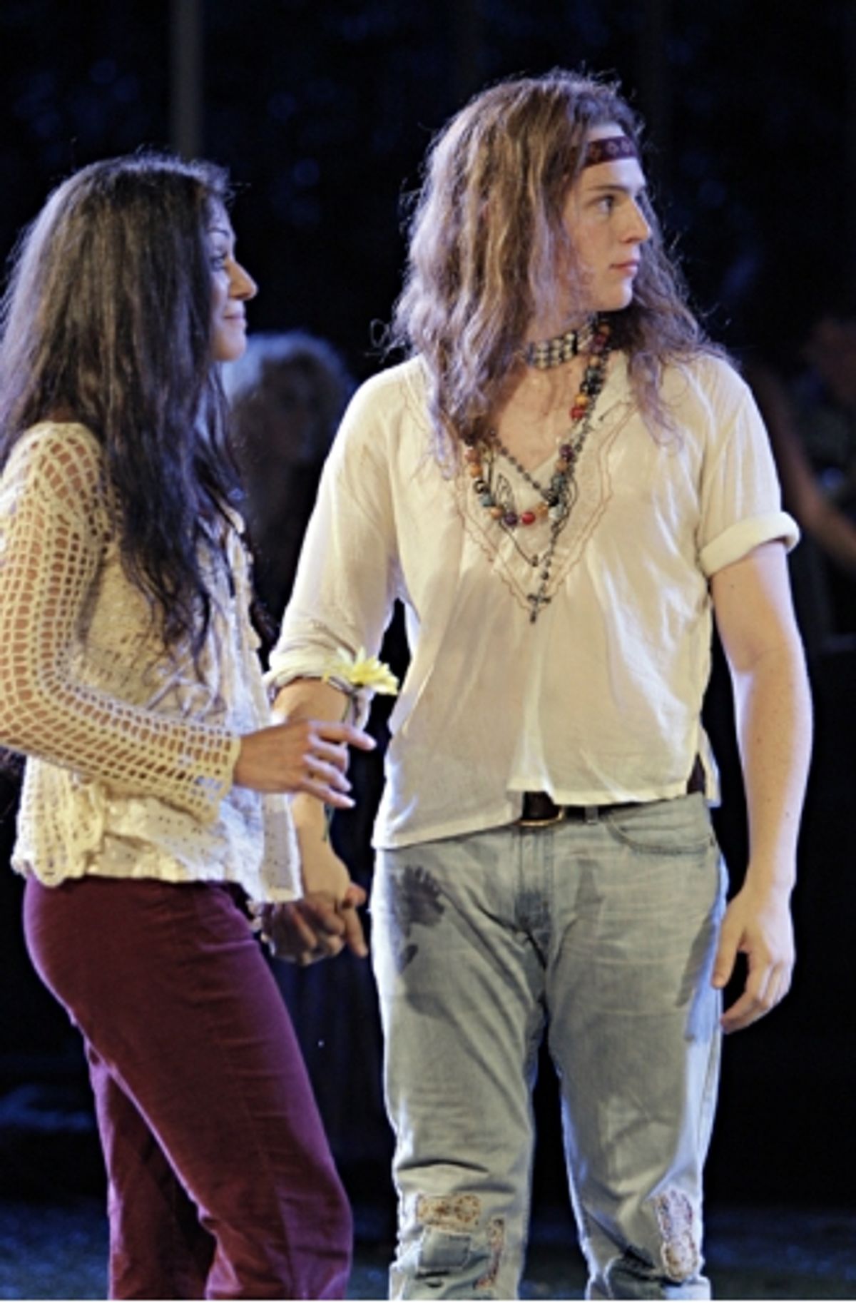 Caren Lyn Manuel and Jonathan Groff at 