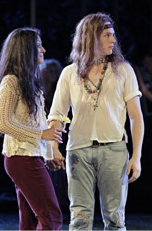 Caren Lyn Manuel and Jonathan Groff Photo