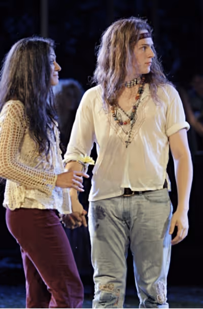 Caren Lyn Manuel and Jonathan Groff Photo