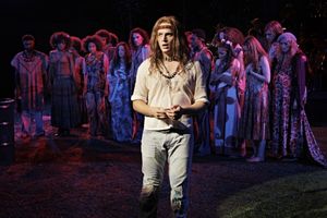 Jonathan Groff performing "Where Do I Go?" Photo