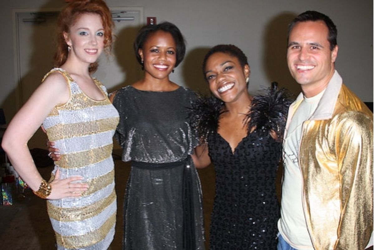 Casey Clark, Nikki RenÃ©e Daniels, Kenita Miller, and Chris Dilley at Broadway Loves the 80's