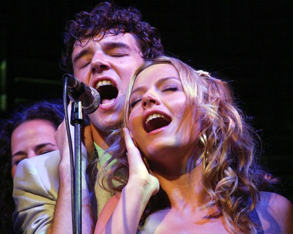 Michael Urie and Becki Newton at Broadway Loves the 80's