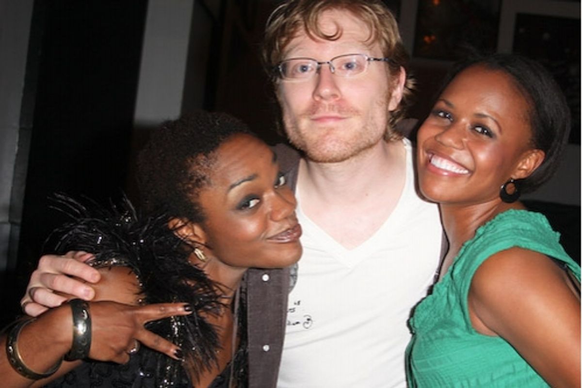 Kenita Miller, Anthony Rapp, and Nikki RenÃ©e Daniels at Broadway Loves the 80's