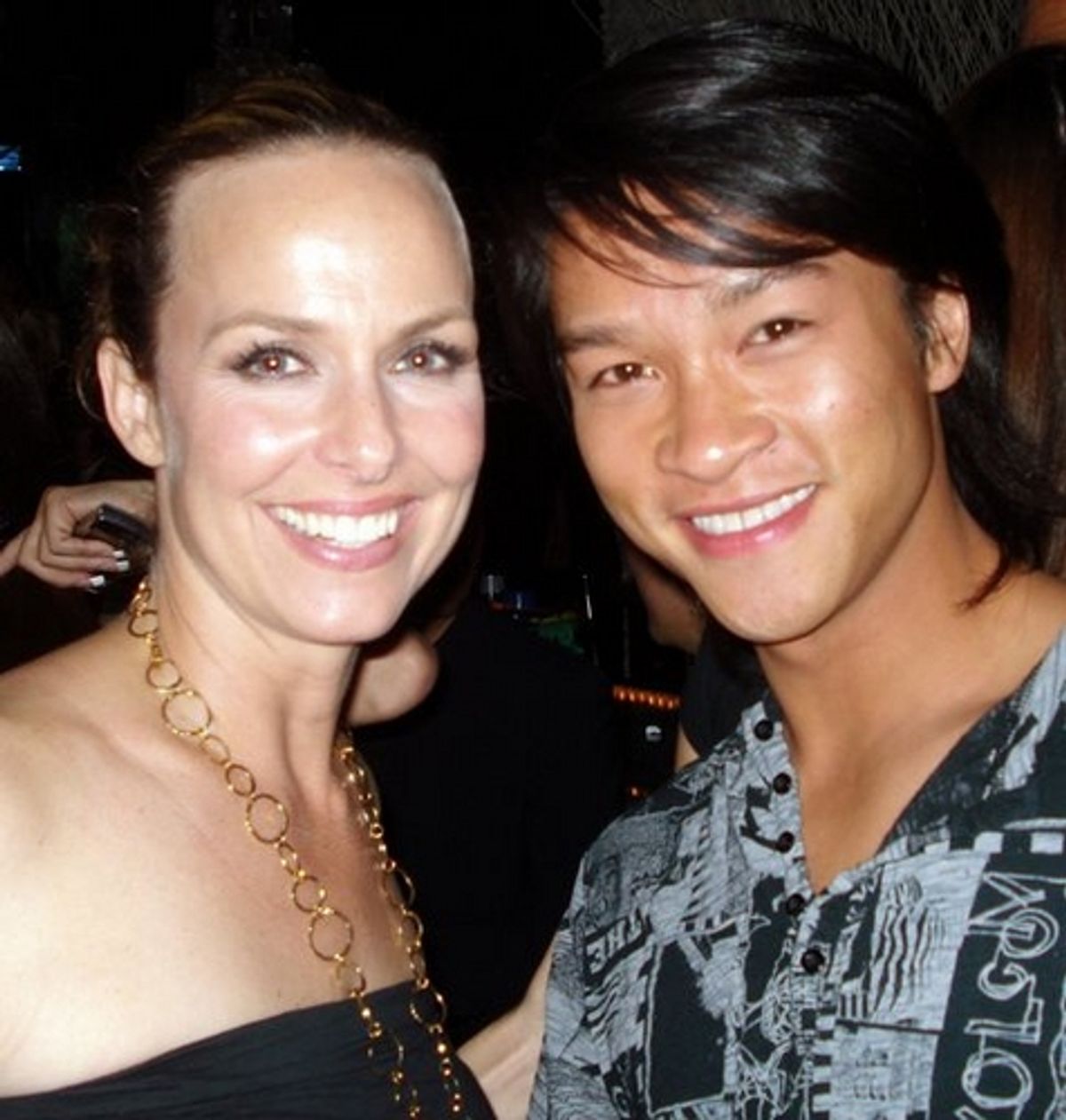 Melora Hardin and Ethan LePhong at 