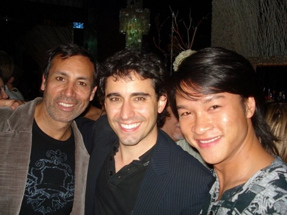 Daniel Guzman, John Lloyd Young and Ethan LePhong at 