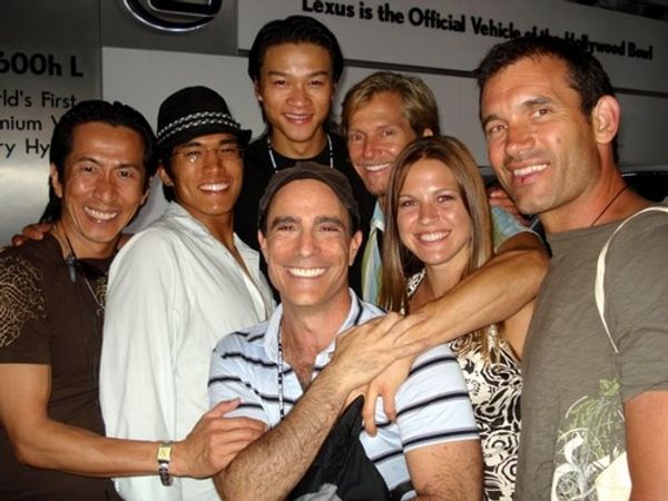 Ethan LePhong and Joshua Finkel with friends and family Photo