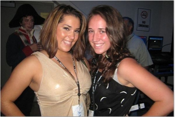 Directorial Intern Samantha Rey and Production Assistant Amy Shaughnessy Photo