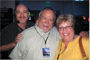 Stage managers Art Brickmen and Ronn Boswick with Assistant Director Marybeth Abel
 Photo