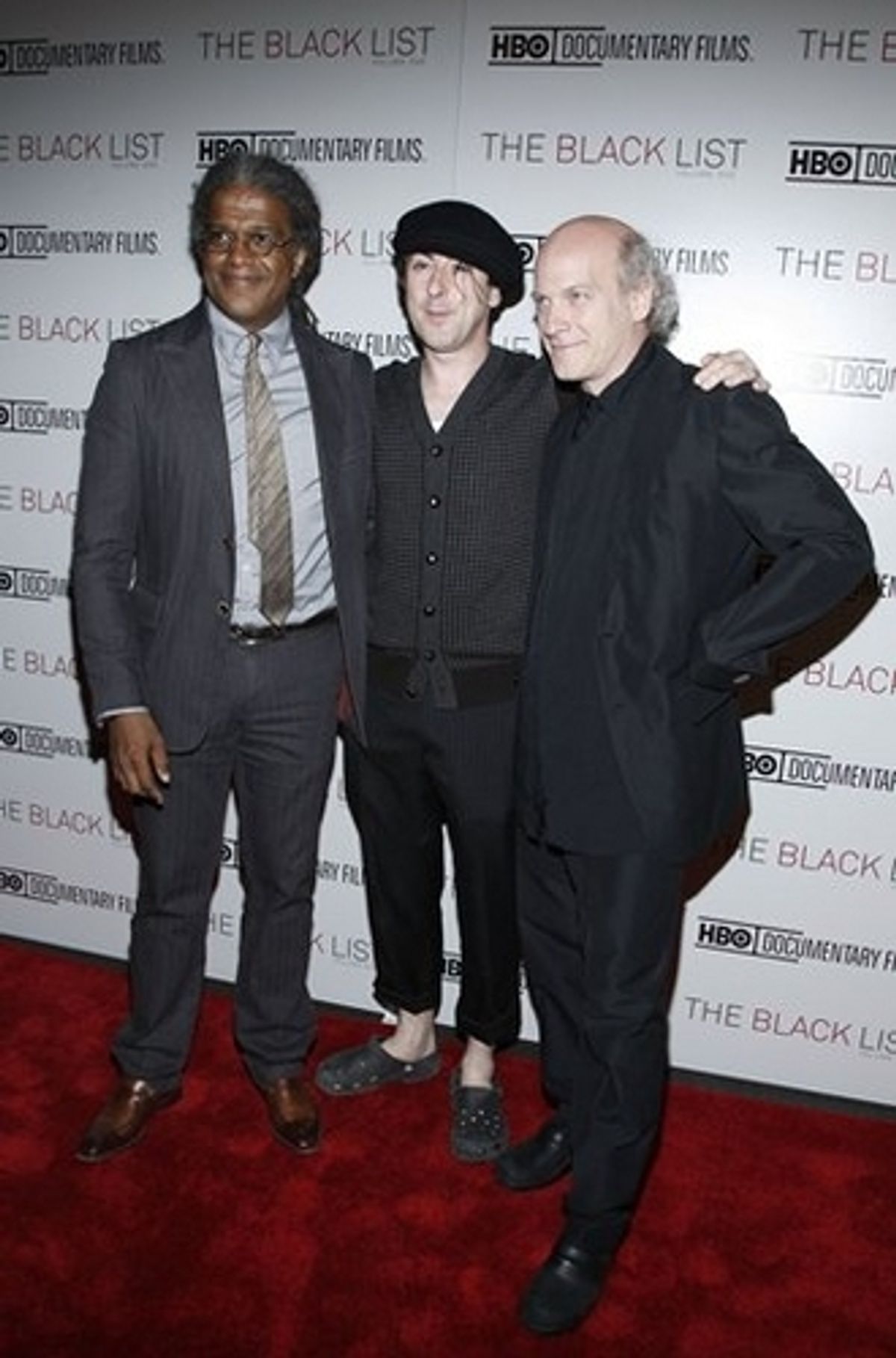 Elvis Mitchell, Alan Cumming and Timothy Greenfield-Sanders at NY Premiere of HBO Documentary 'The Blacklist: Vol 1'