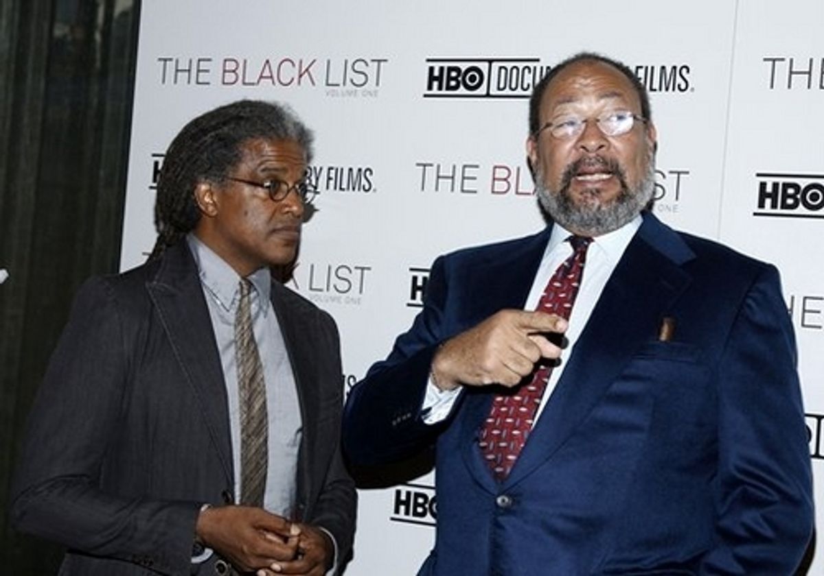 Elvis Mitchell and Richard Parsons at NY Premiere of HBO Documentary 'The Blacklist: Vol 1'