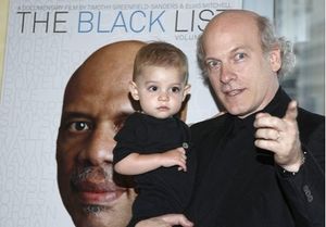 Timonth Greenfield-Sanders and his grandson Photo