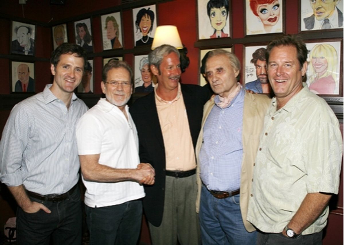 Jim True-Frost, Robert Foxworth, Troy West, Michael McGuire and Brian Kerwin at 
