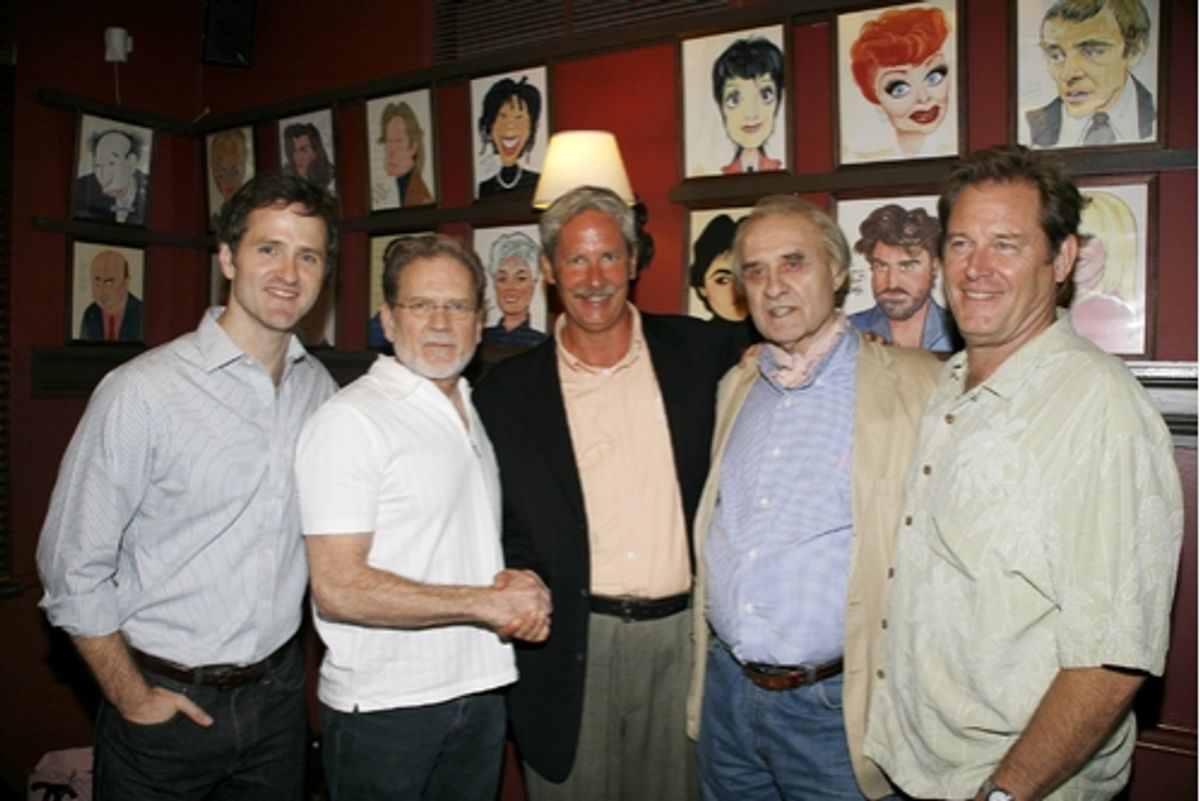 Jim True-Frost, Robert Foxworth, Troy West, Michael McGuire and Brian Kerwin at 