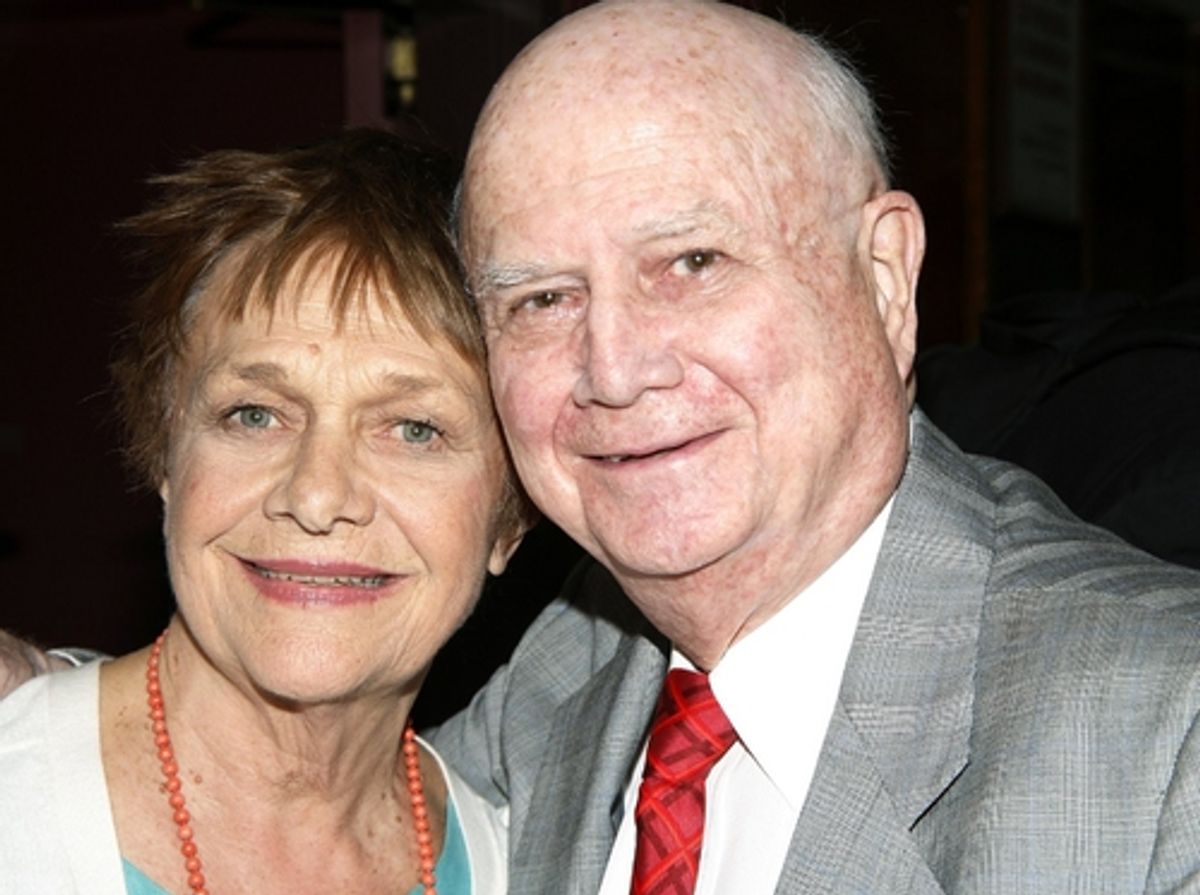 Estelle Parsons and Gerald Schoenfeld
 at 