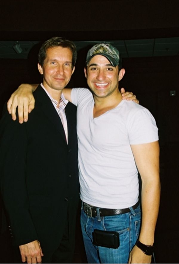 NY choreographer Stas' Kmiec' with LA actor Scott Damian (Genie) Photo
