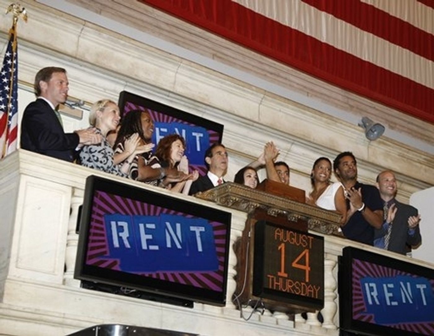 Photo Coverage: The Cast of RENT Rings The NYSE Opening Bell  Image