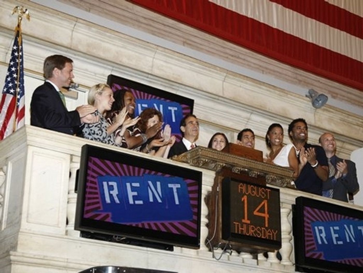 Photo Coverage: The Cast of RENT Rings The NYSE Opening Bell  Image