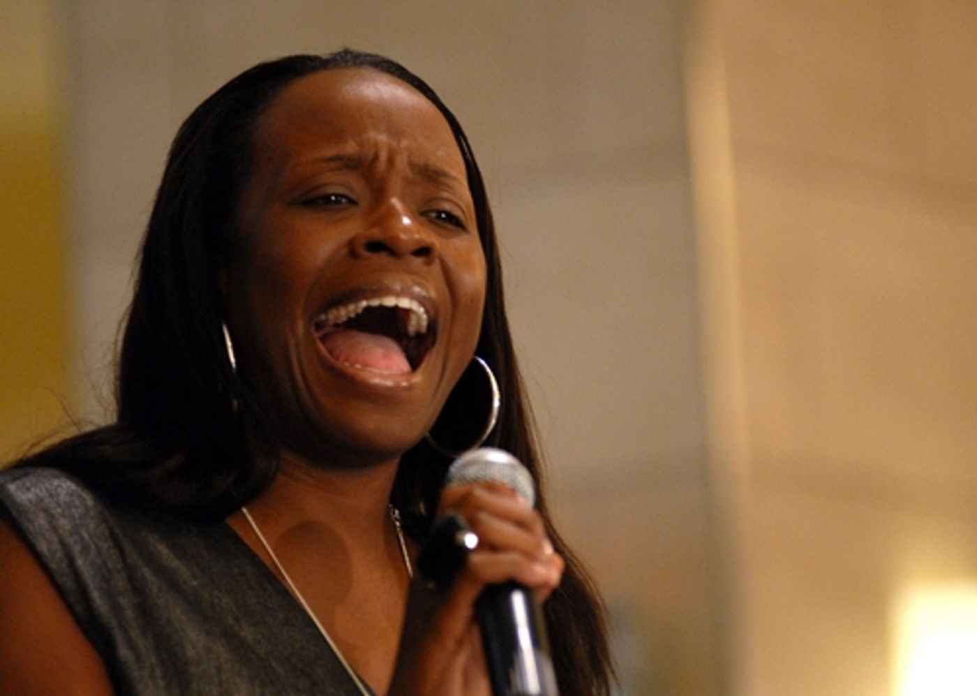 Photo Coverage: Jeannette Bayardelle Performs for the Heart Gallery  Image