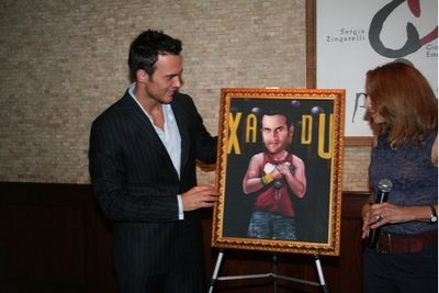 Cheyenne Jackson and Valerie Smaldone
 Photo