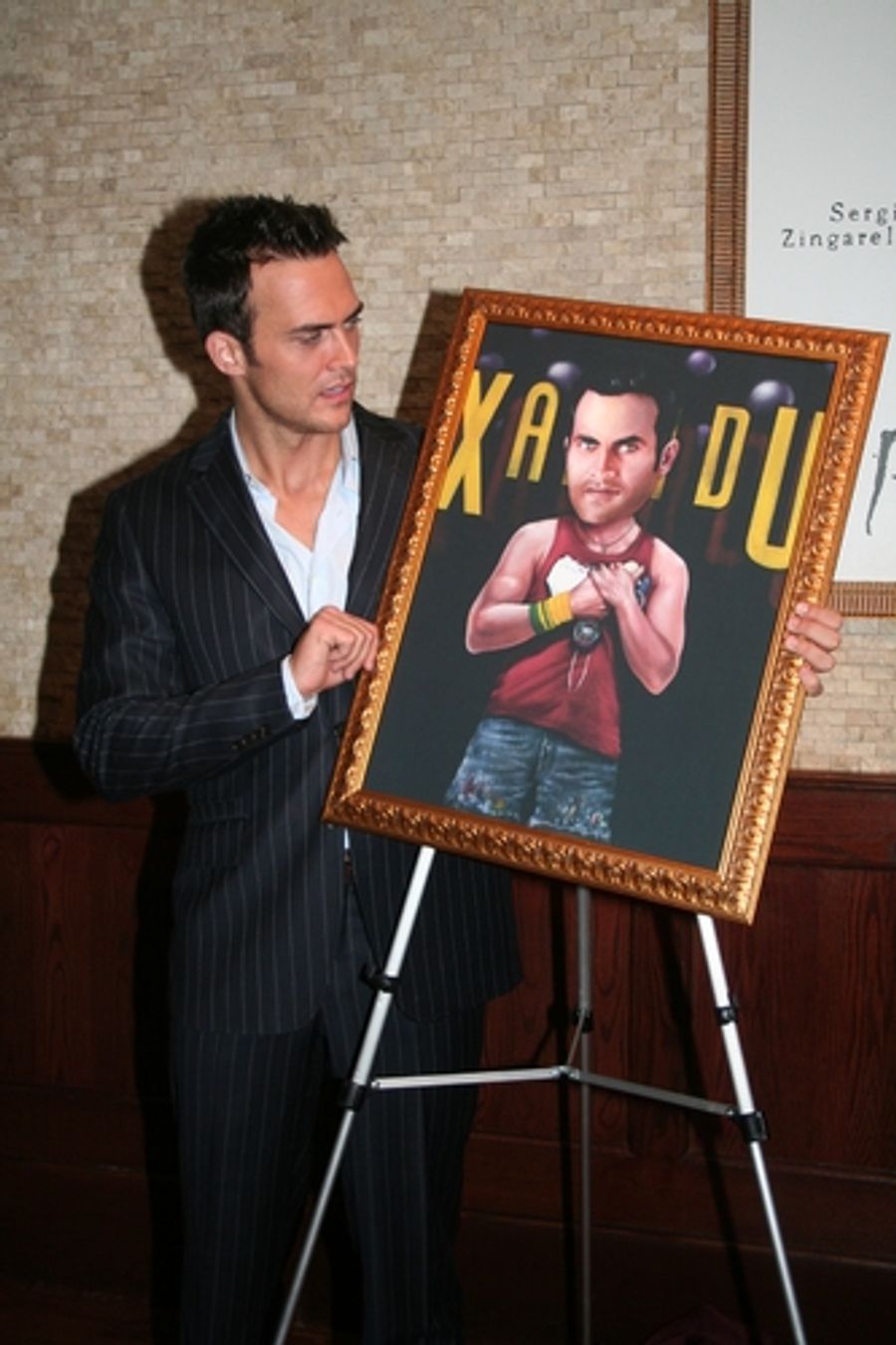 Photo Coverage: Cheyenne Jackson Portrait Unveiled at Tony's DiNapoli Image