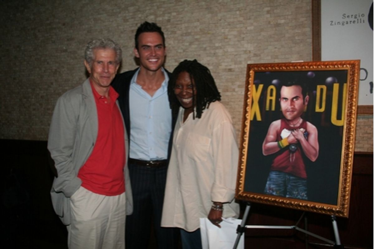 Tony Roberts, Cheyenne Jackson and Whoopi Goldberg
 at 