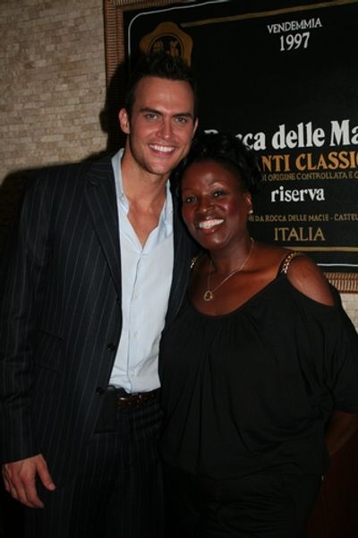 Cheyenne Jackson and Sharon Wilkins
 Photo