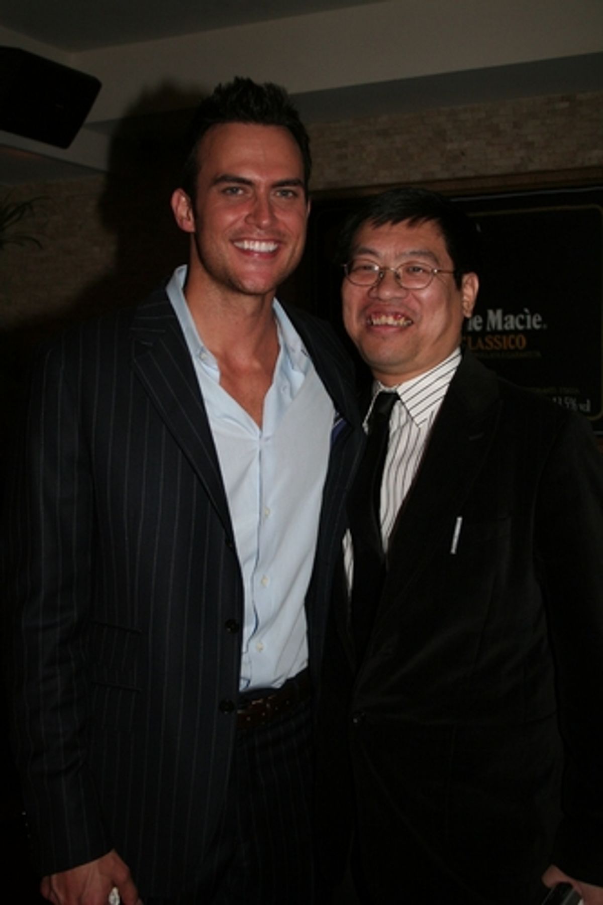 Cheyenne Jackson and Wayman Wong
 at 
