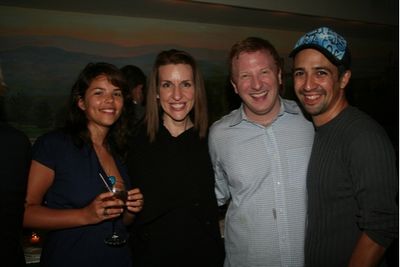 Vanessa Nadal, Susan Blackwell, Hunter Bell and Lin-Manuel Miranda
 Photo