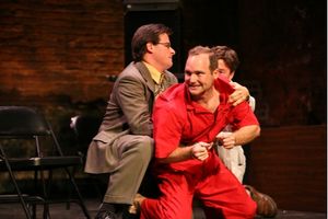 Gregory Sherman (Horatio), Christopher Haas (Hamlet), Zachary Zito (Doctor) Photo