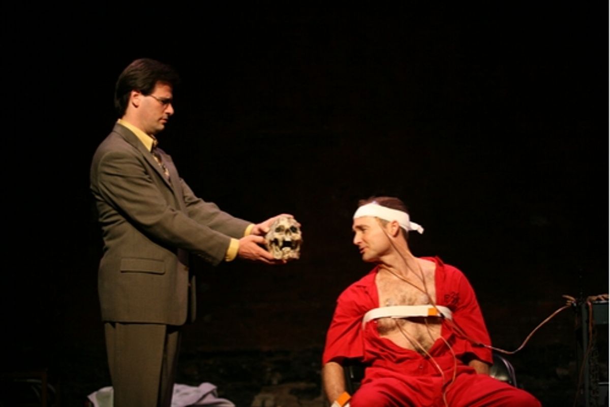 Gregory Sherman (Horatio) and Christopher Haas (Hamlet) at 