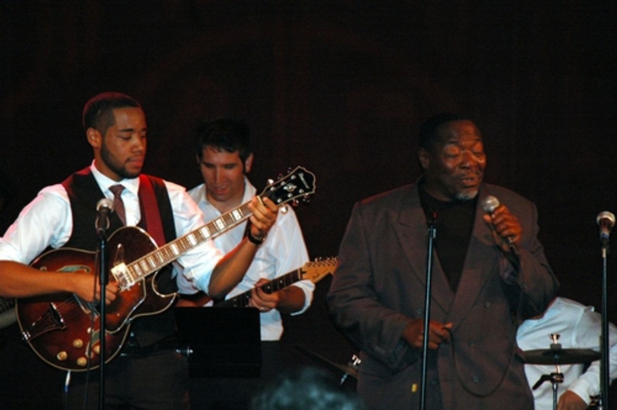 Alex Cooper and his dad Chuck Cooper at 