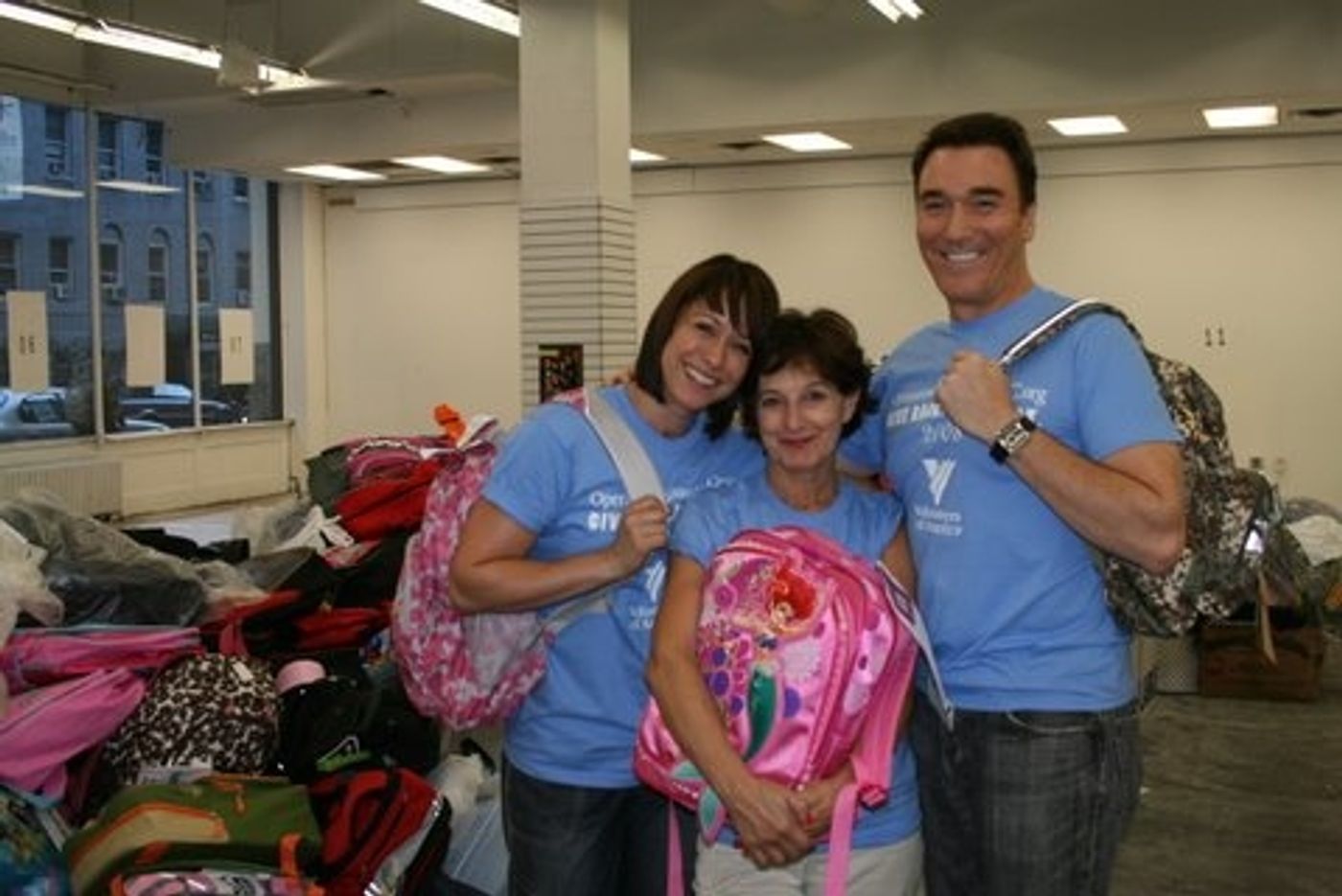 Photo Flash: Patrick Page and Paige Davis Volunteer at Operation Backpack Photo Flash: Patrick Page and Paige Davis Volunteer at Operation Backpack Image